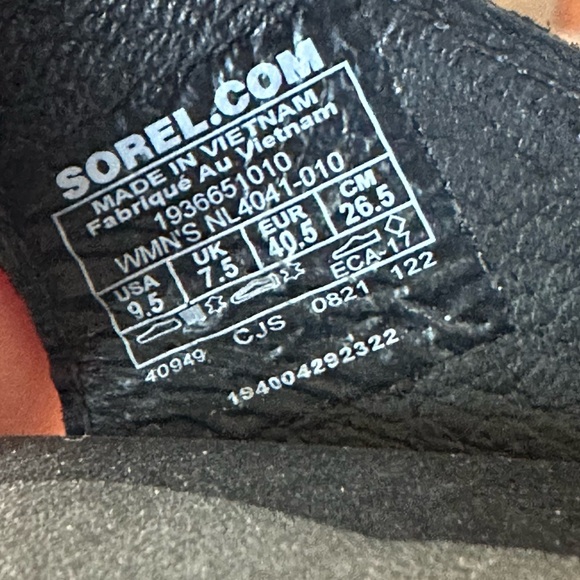 Sorel Ella Black Sandals - Picture 9 of 9